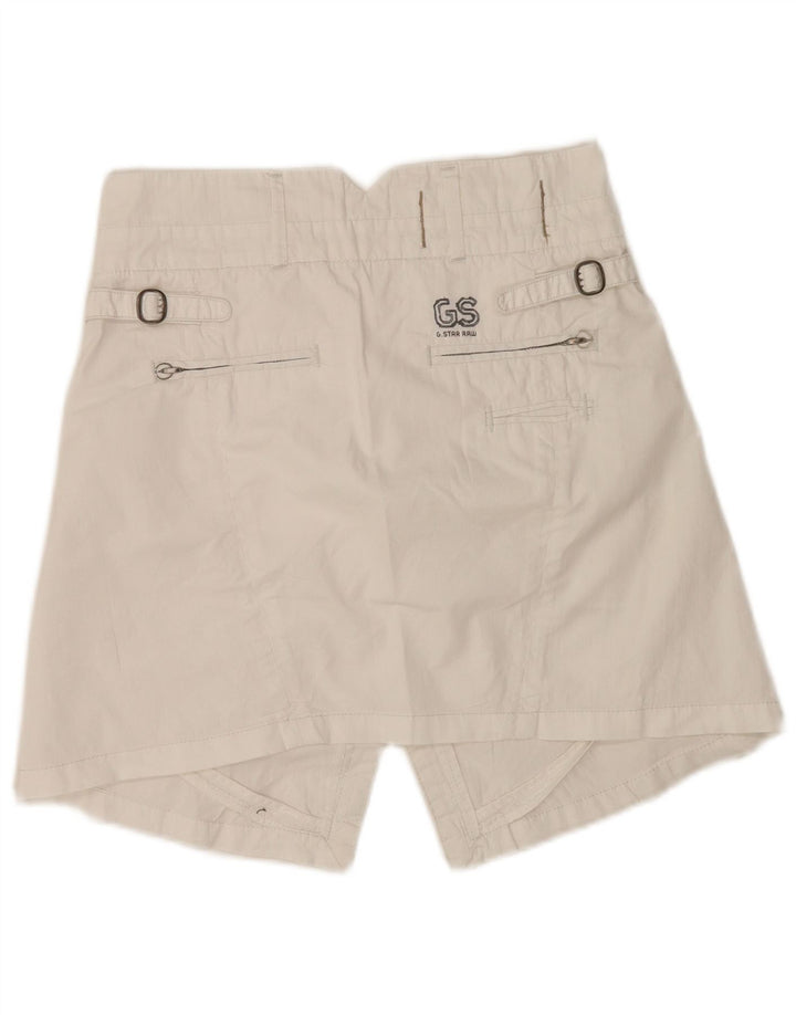 Minifalda Vaquera G-Star W27 De Algodón Blanco Medio