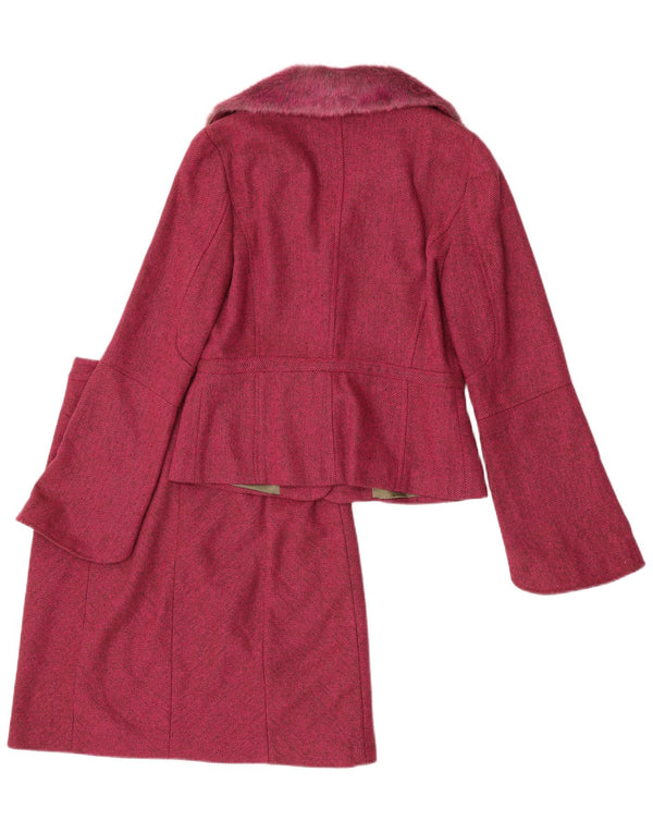 Jesire Conjunto de falda de 2 piezas para mujer UK 8 Small W28 Poliacrílico en espiga rosa