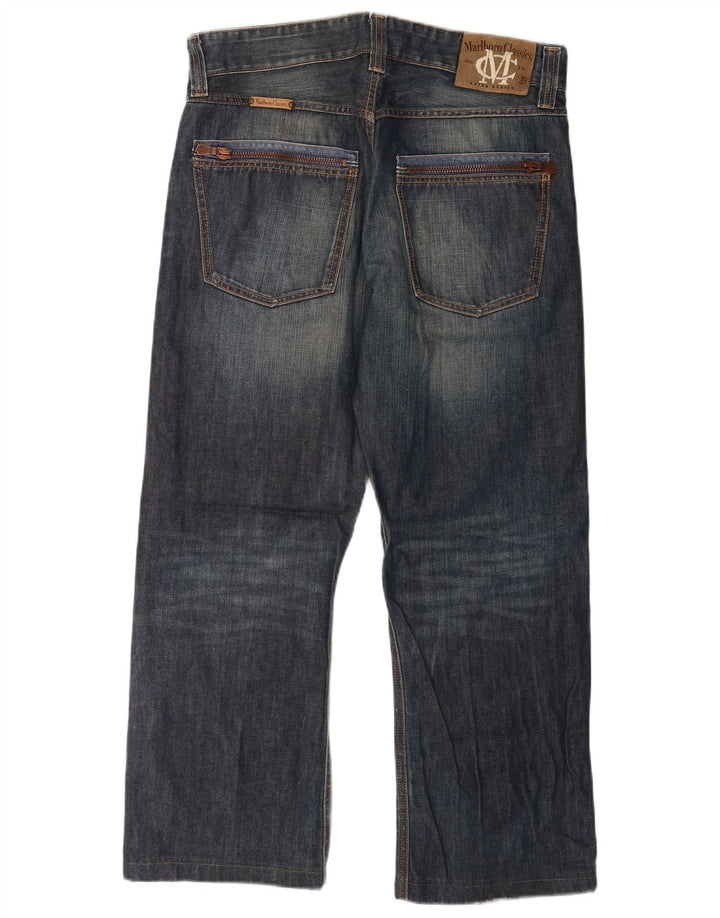 Marlboro Classics Vaqueros rectos para hombre W32 L28 Algodón azul