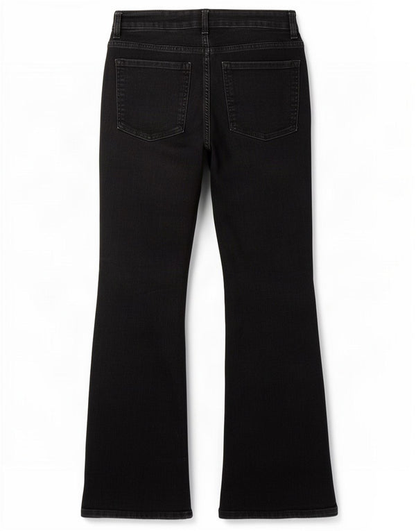 Marks & Spencer Vaqueros Eva Bootcut para Mujer UK 10 Small W27 L27 Negro