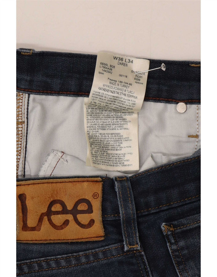 Lee Vaqueros Rectos Daren para Hombre W36 L34 Algodón Azul