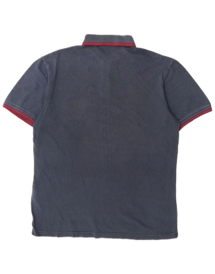 Fred Perry Polo Para Hombre Grande Azul Marino Algodón