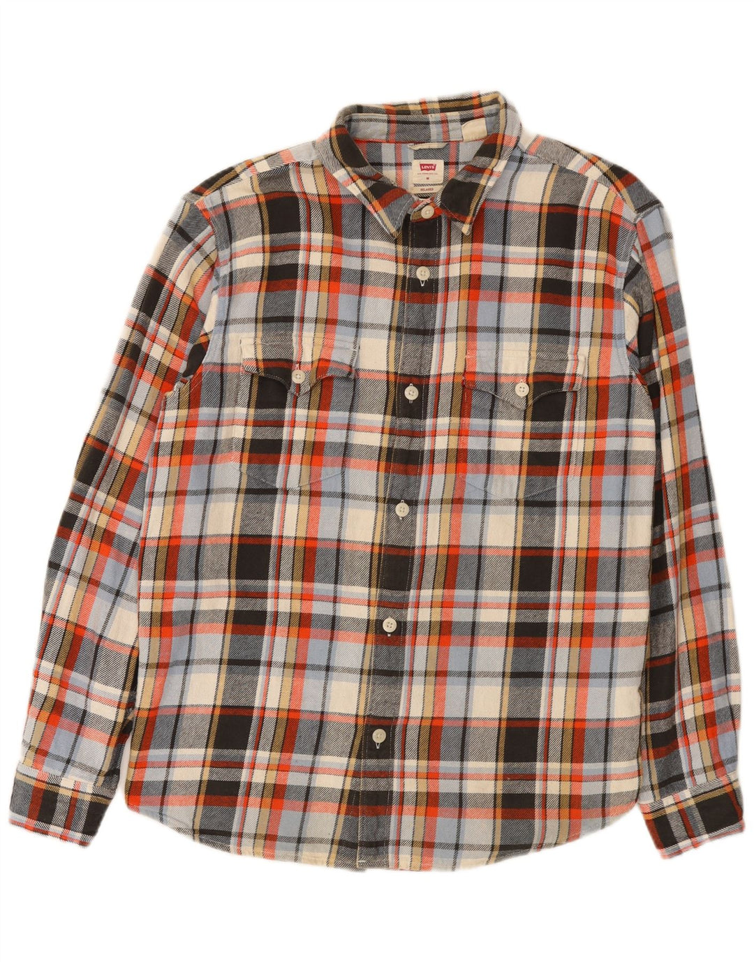 Levi's Camisa Relajada De Franela De Algodón A Cuadros Multicolor Mediana