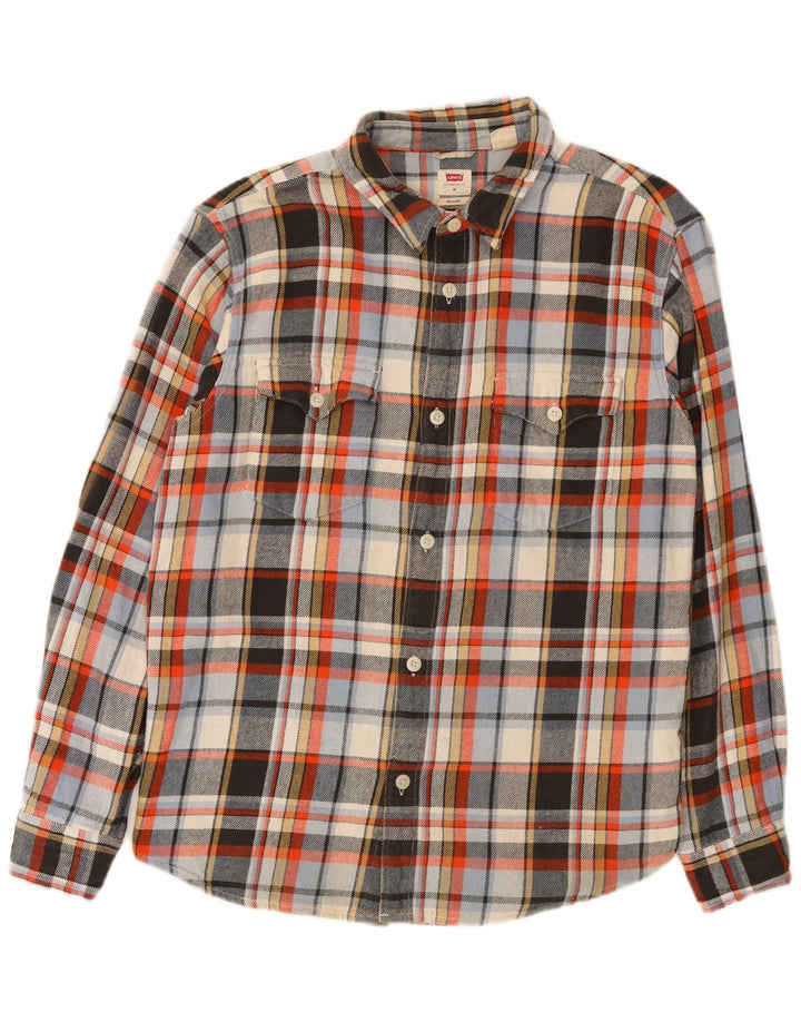 Levi's Camisa Relajada De Franela De Algodón A Cuadros Multicolor Mediana