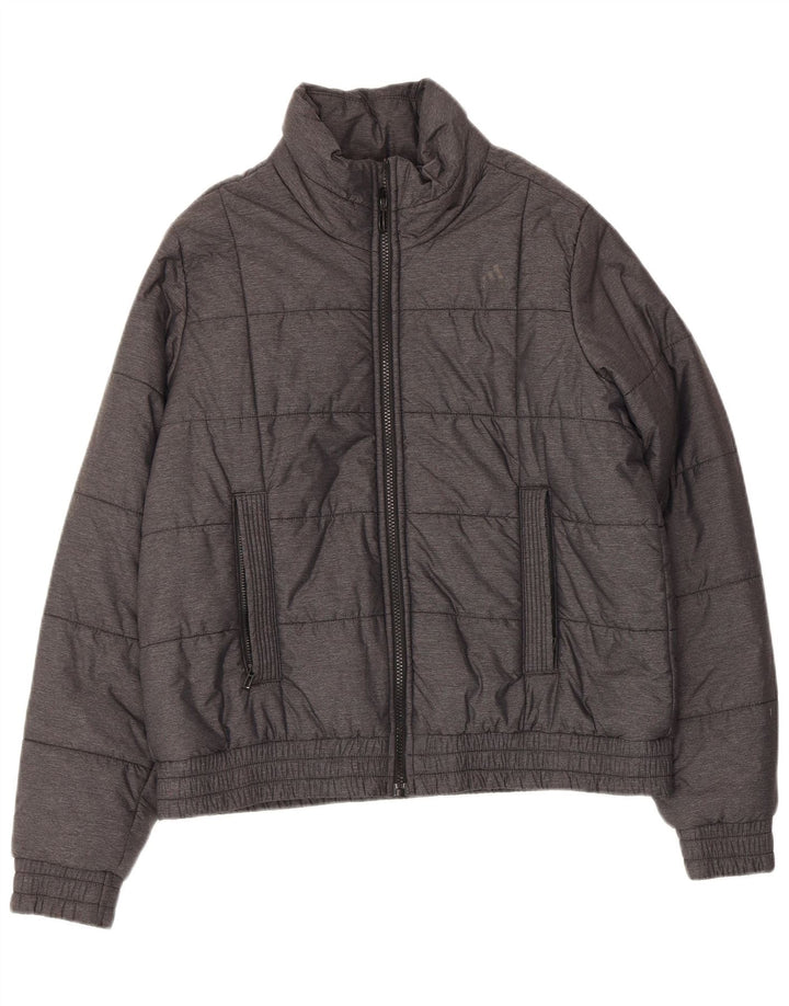 Adidas - Chaqueta acolchada para mujer, talla 48/18, nailon gris grande