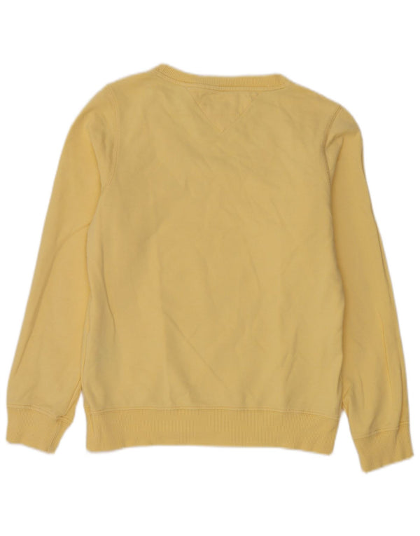 Tommy Hilfiger Sudadera para mujer Jumper UK 14 Grande Algodón amarillo
