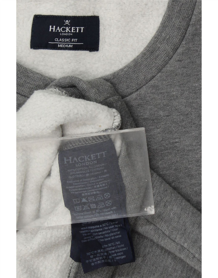 HACKETT Sudadera Con Estampado De Corte Clásico Para Hombre Jersey De Algodón Gris Medio