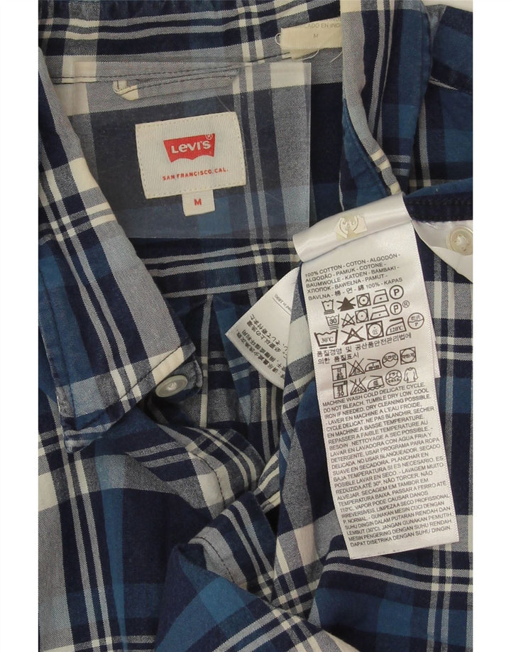 Camisa Levi's Hombre Algodón Azul Marino Mediano A Cuadros