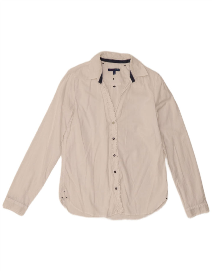 Trussardi Jeans Camisa Mujer UK 40 Small Blanco