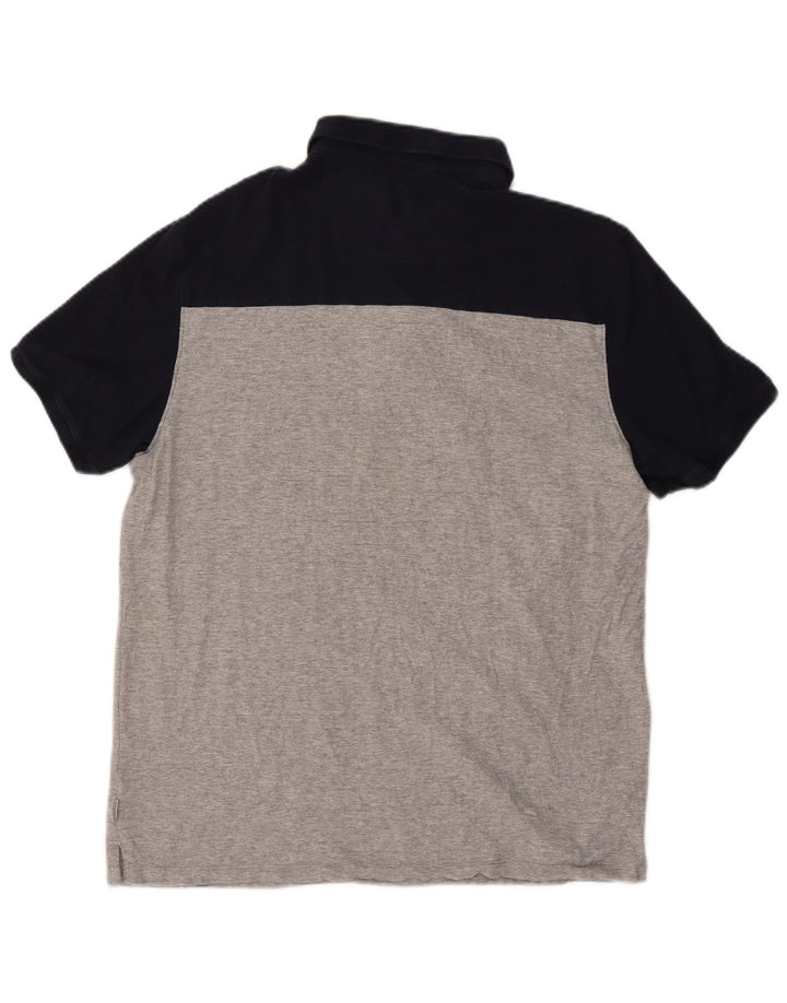 CALVIN KLEIN Polo para hombre grande gris color block