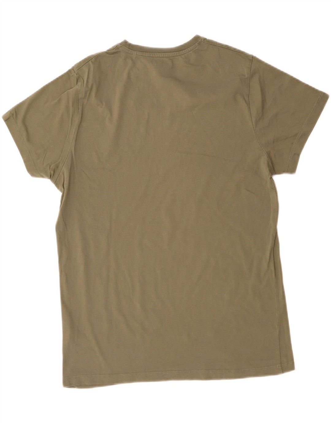 PEPE JEANS Mens Regular Graphic T-Shirt Top Medium Khaki Vintage PEPE Jeans and Second-Hand PEPE Jeans from Messina Hembry 