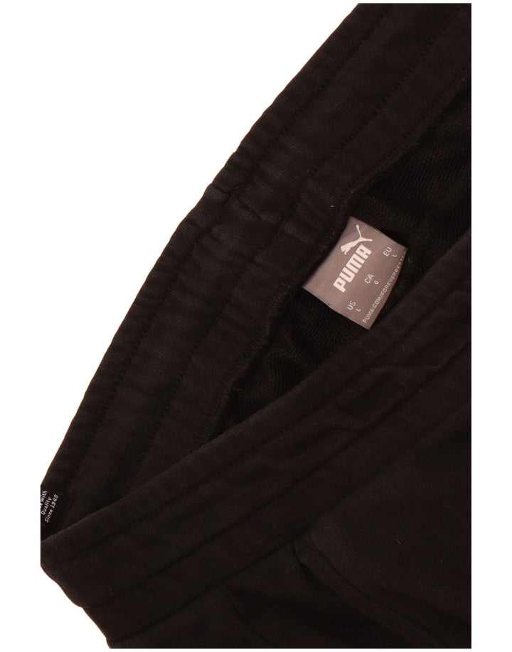 Puma - Pantalón de chándal para hombre, talla grande, color negro