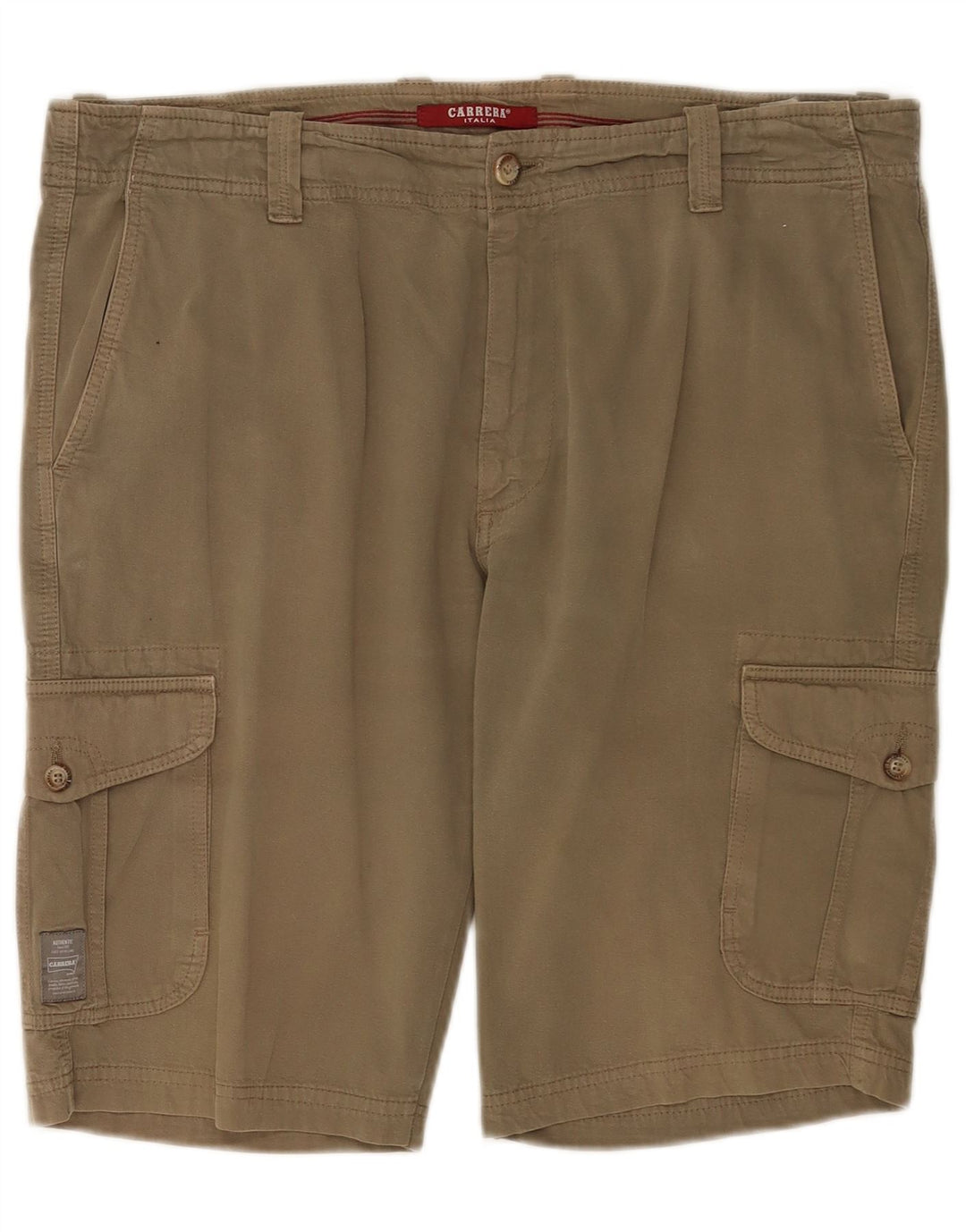 Carrera Mens 618 Shorts Cargo W40 XL Algodón Caqui