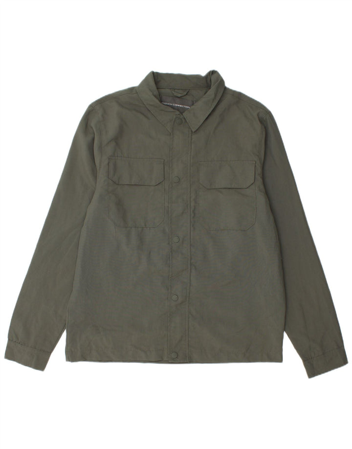 Camisa Sobrecamisa De Poliamida Caqui Mediana para Hombre French Connection