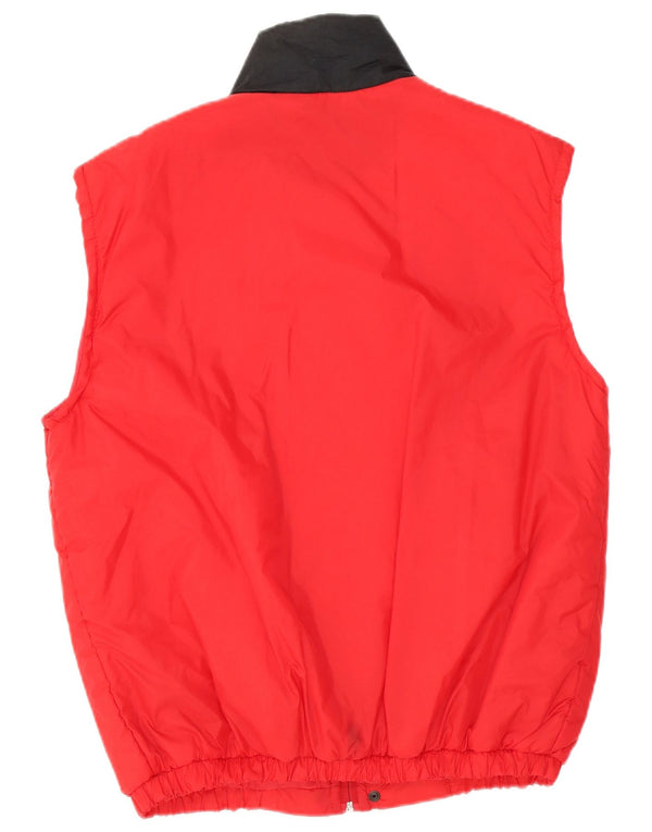 Ferrari Chaleco acolchado de ajuste holgado para hombre UK 36 Small Rojo Colorblock Poliéster