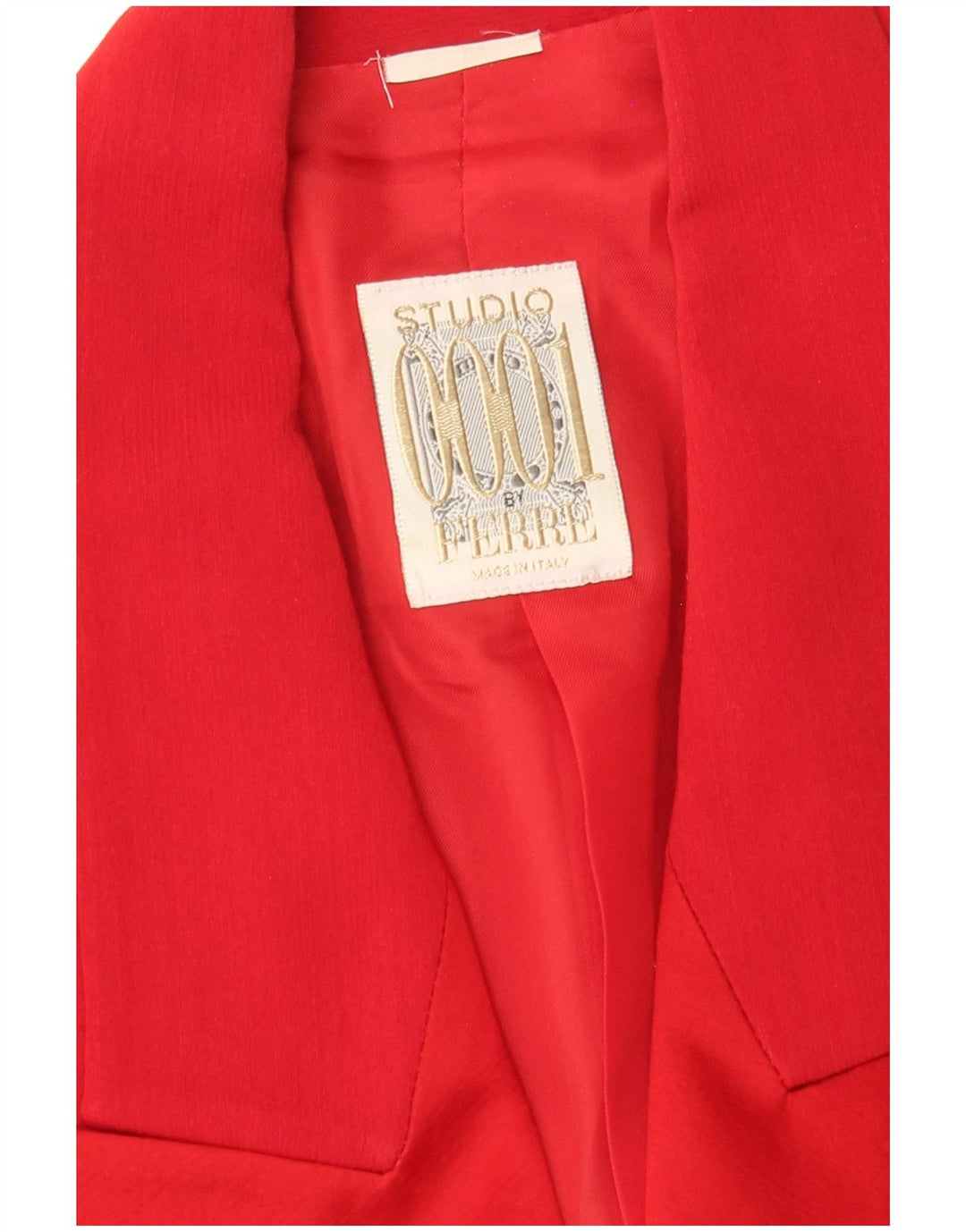 Ferre Chaqueta tipo blazer corta con doble botonadura para mujer Reino Unido 44 Rojo mediano