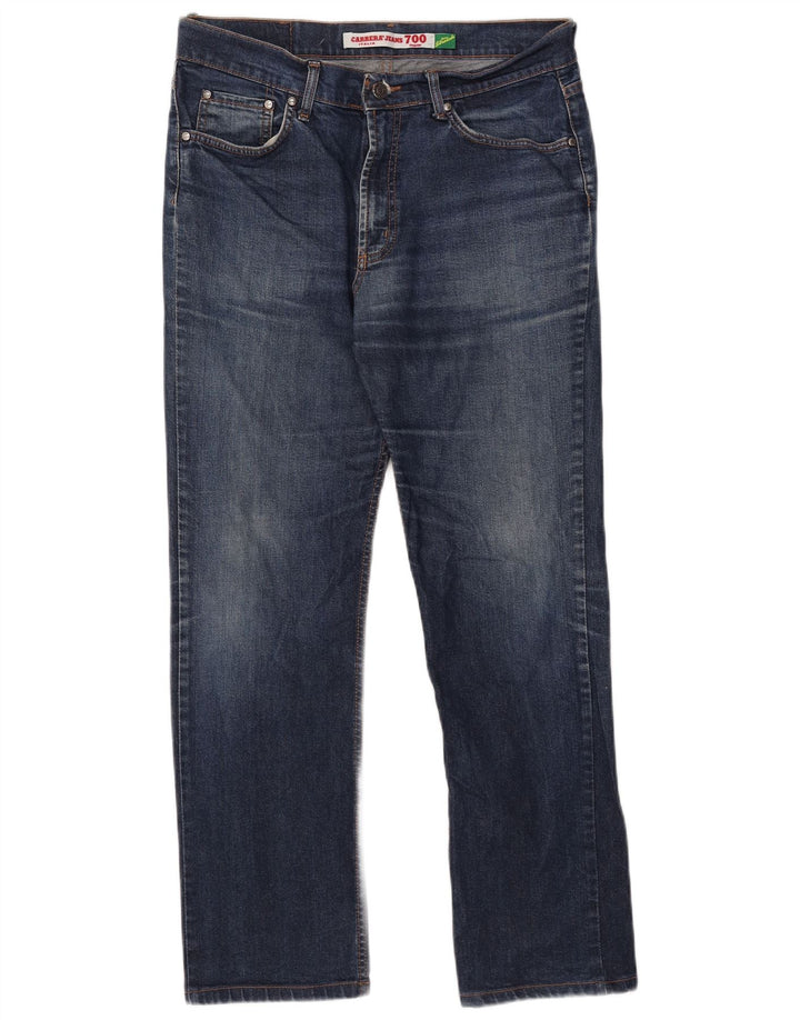 Carrera Jeans rectos 700 para hombre W34 L30 Algodón azul marino
