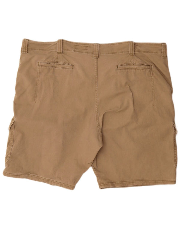 Wrangler Pantalones cortos cargo de ajuste relajado para hombre W44 2XL Algodón beige