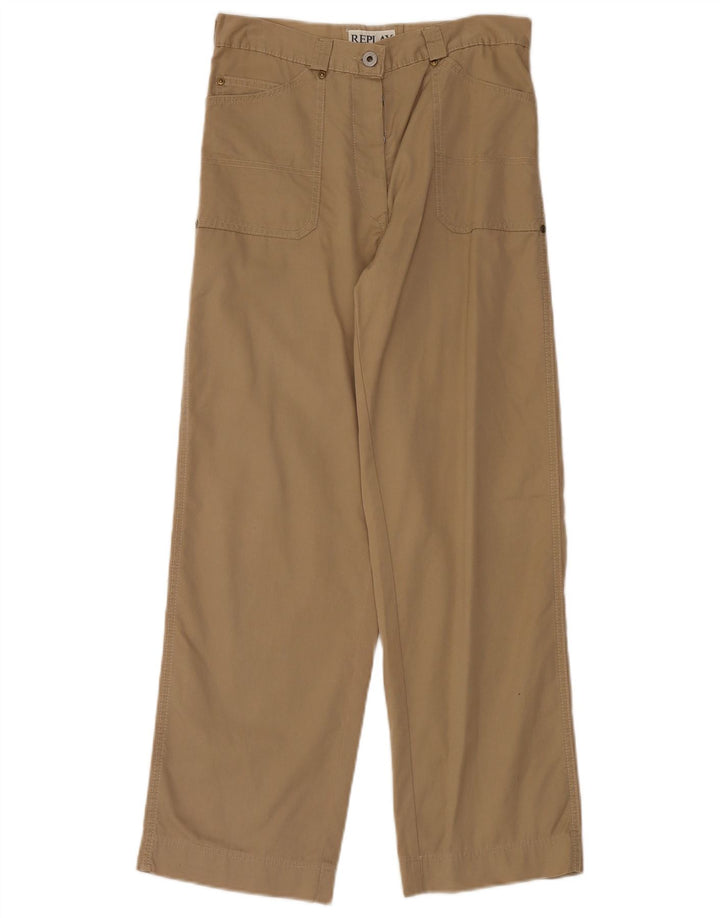 Pantalón Cargo Recto Mujer REPLAY W27 L30 Algodón Beige