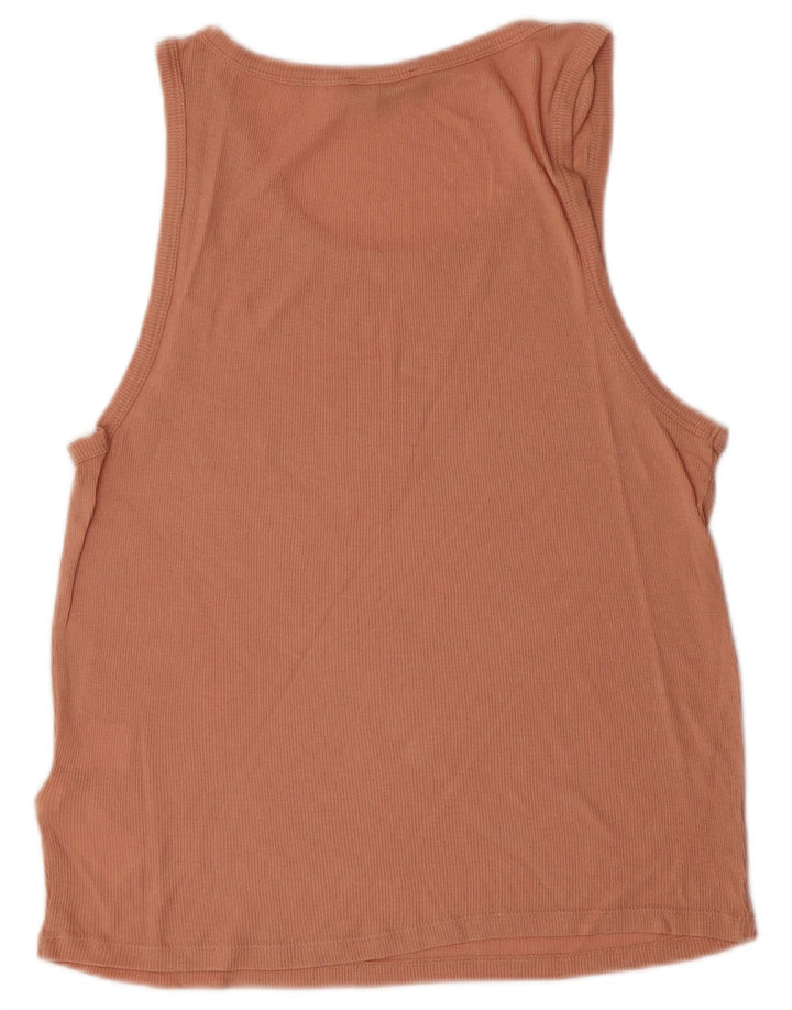 J. Crew Camiseta sin mangas para mujer UK 40 Grande Algodón naranja