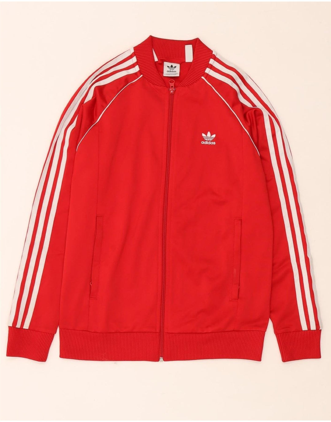 ADIDAS Chaqueta Chándal Niño 13-14 Años Rojo Poliéster