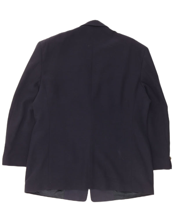 Carlo Pignatelli Chaqueta tipo blazer de 2 botones para hombre IT 58 4XL Lana azul marino