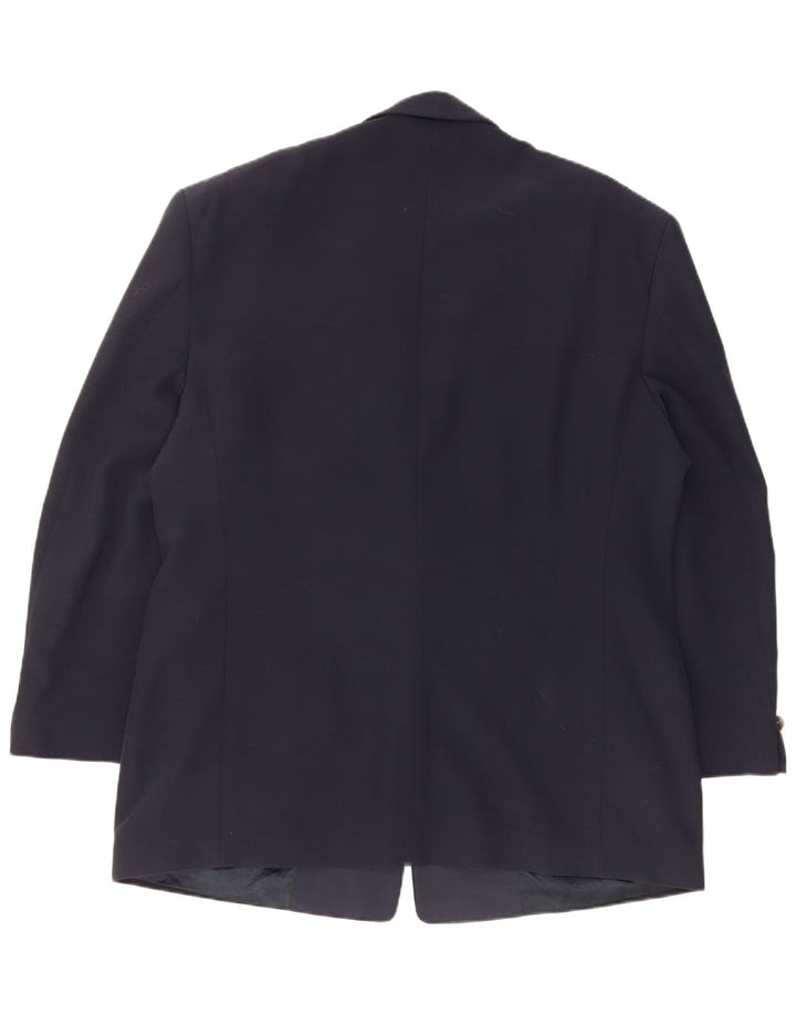 Carlo Pignatelli Chaqueta tipo blazer de 2 botones para hombre IT 58 4XL Lana azul marino