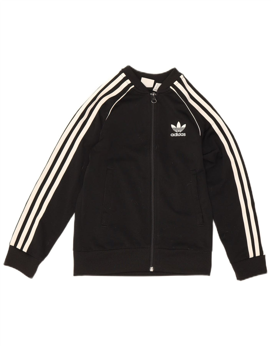 Adidas Chaqueta de chándal para niño 7-8 años Negro Poliéster