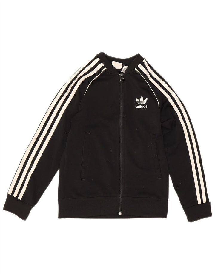 Adidas Chaqueta de chándal para niño 7-8 años Negro Poliéster