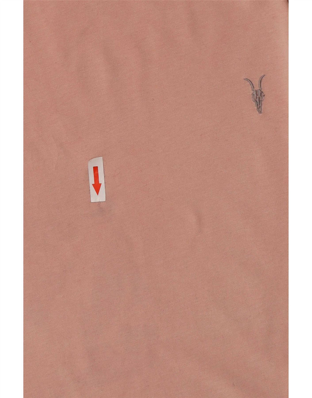 All Saints Hombre Regular Fit Camiseta Top Algodón Rosa Medio