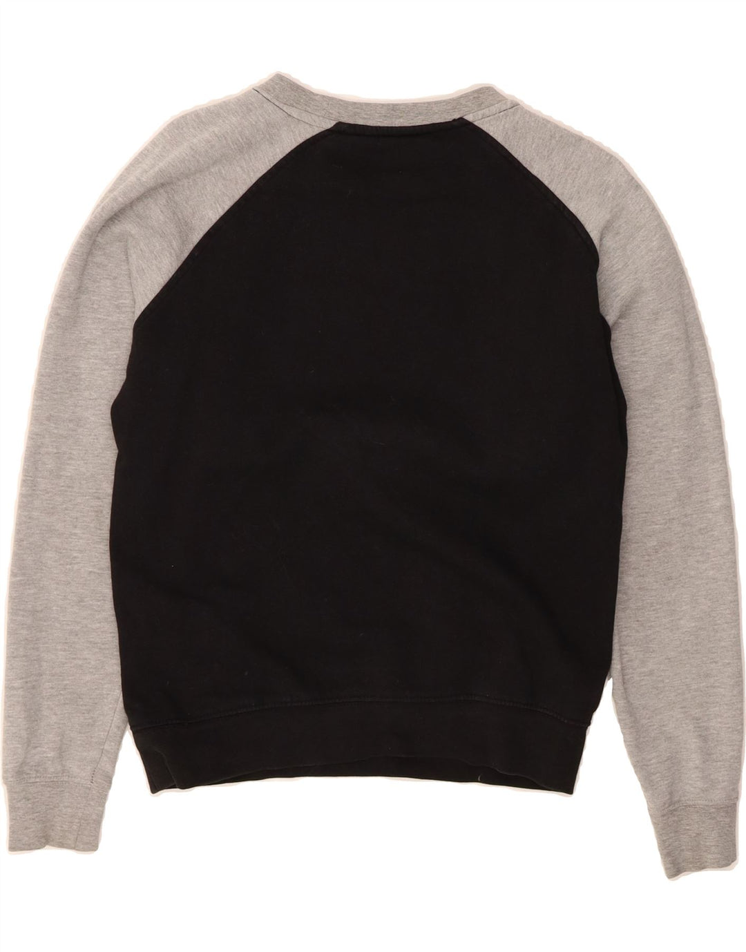 KAPPA Womens Graphic Sweatshirt Jumper UK 10 Small Black Colourblock Vintage Kappa and Second-Hand Kappa from Messina Hembry 