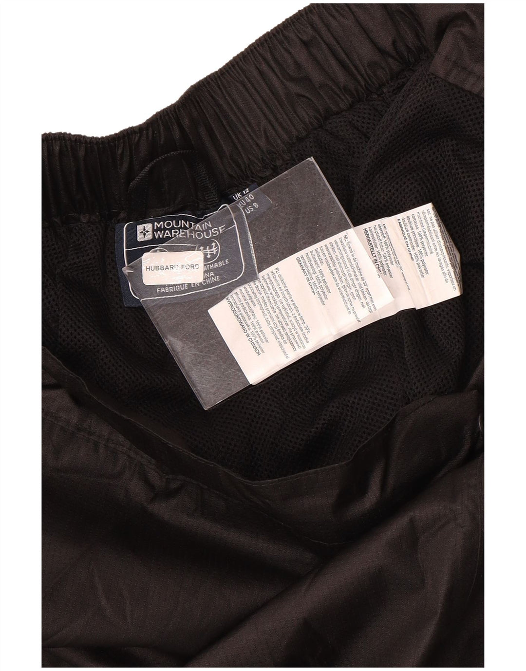 Pantalones impermeables para mujer Mountain Warehouse ES 40 Mediano Negro Poliéster