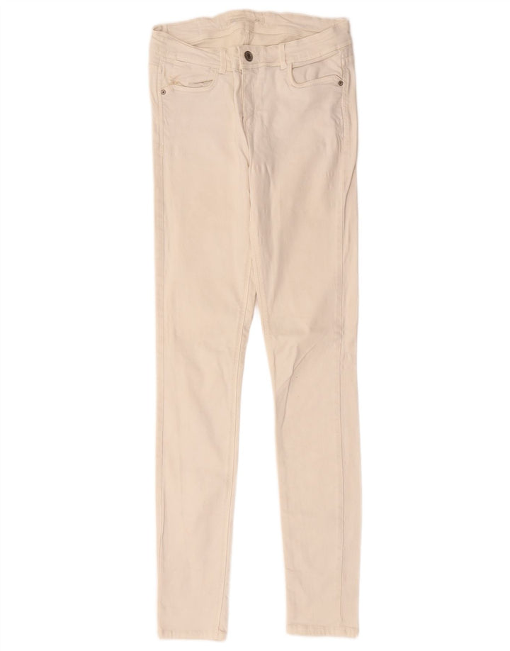 Zara Vaqueros Pitillo Mujer W28 L31 Beige