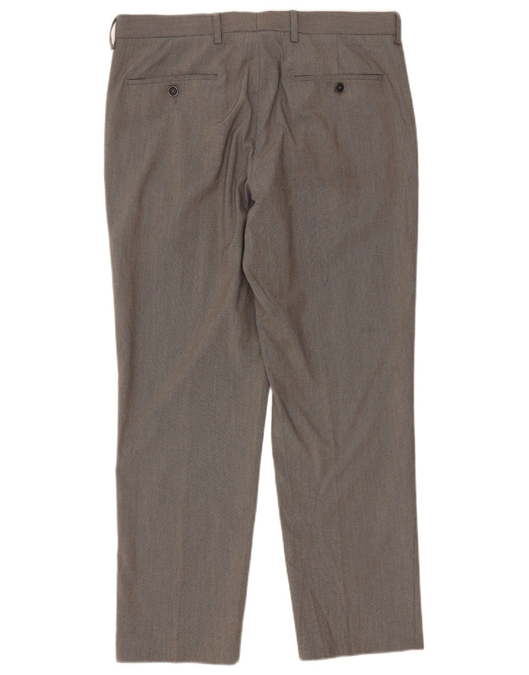 Marks & Spencer Pantalones de traje con pinzas para hombre W34 L29 Gris