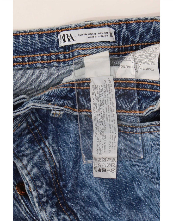 Zara Jeans Rectos Mujer EU 40 Medium W30 L32 Algodón Azul