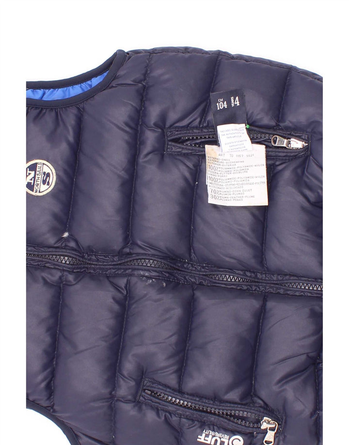 North Sails Chaleco acolchado reversible para niño 3-4 años Azul marino Poliéster