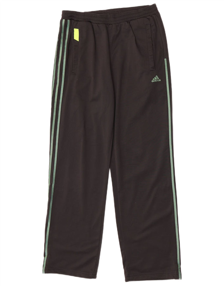 Adidas Pantalones De Chándal Para Hombre Pequeños W29 L30 Poliéster Negro