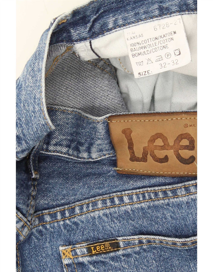 Lee Jeans rectos Kansas para hombre W32 L32 Algodón azul