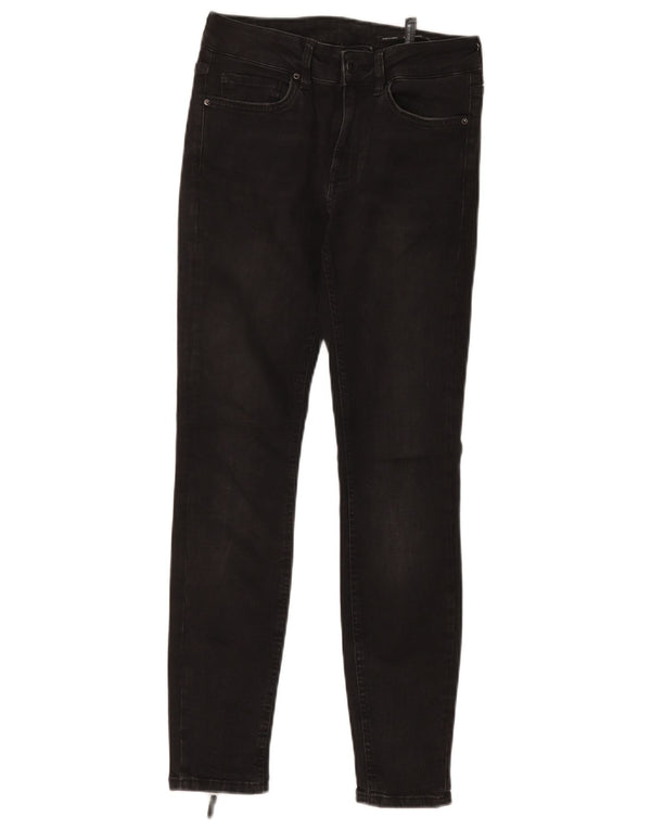 Zara Vaqueros Slim Mujer EU 36 XS W26 L27 Algodón Negro
