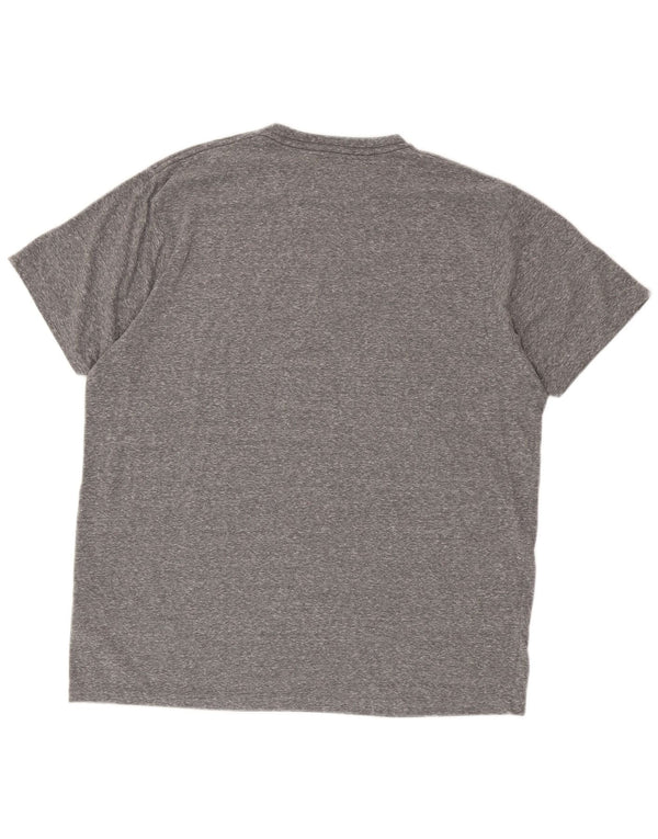 Weird Fish Camiseta gráfica para hombre Top XL Poliéster moteado gris
