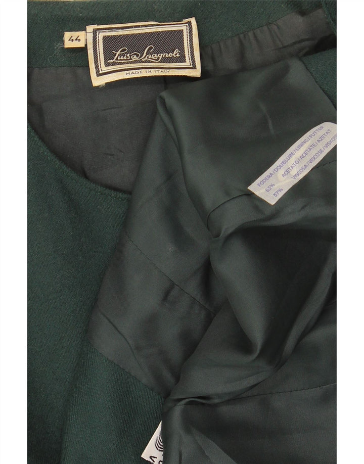 Luisa Spagnoli Chaqueta Blazer para Mujer IT 44 Acetato Verde Medio