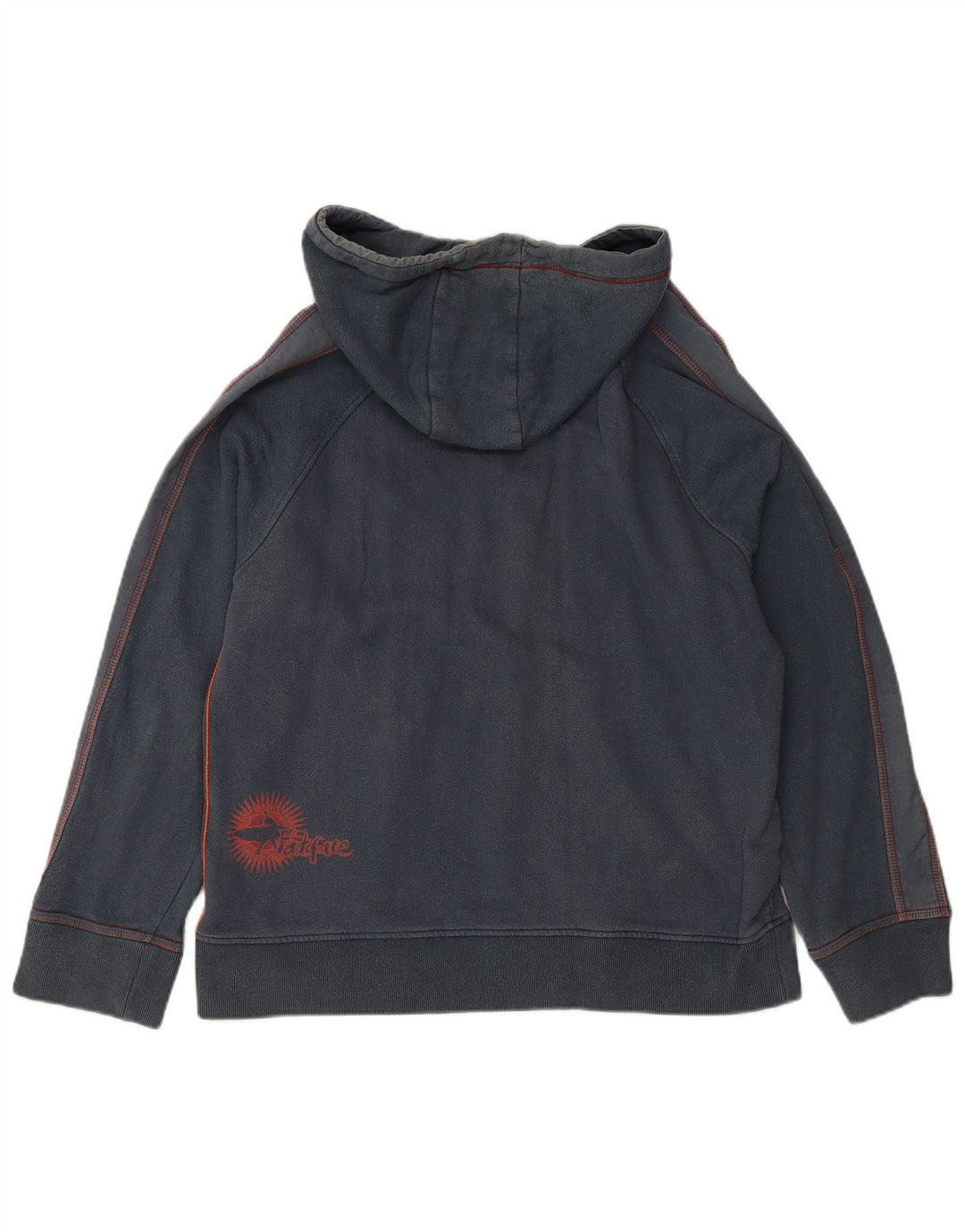 FAT FACE Jersey con capucha gráfica para hombre de algodón gris medio