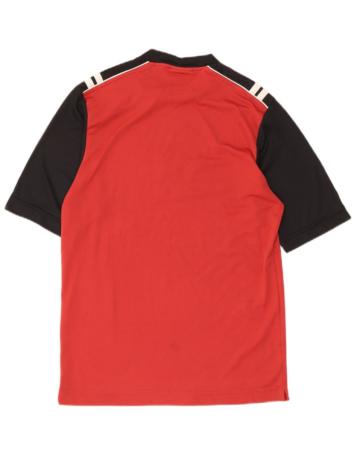 Sergio Tacchini Camiseta estampada para hombre Top pequeño rojo color block