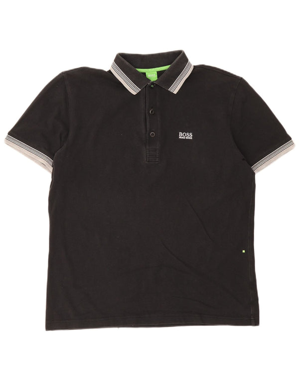 Polo Hugo Boss Hombre Rayas Negras Grandes