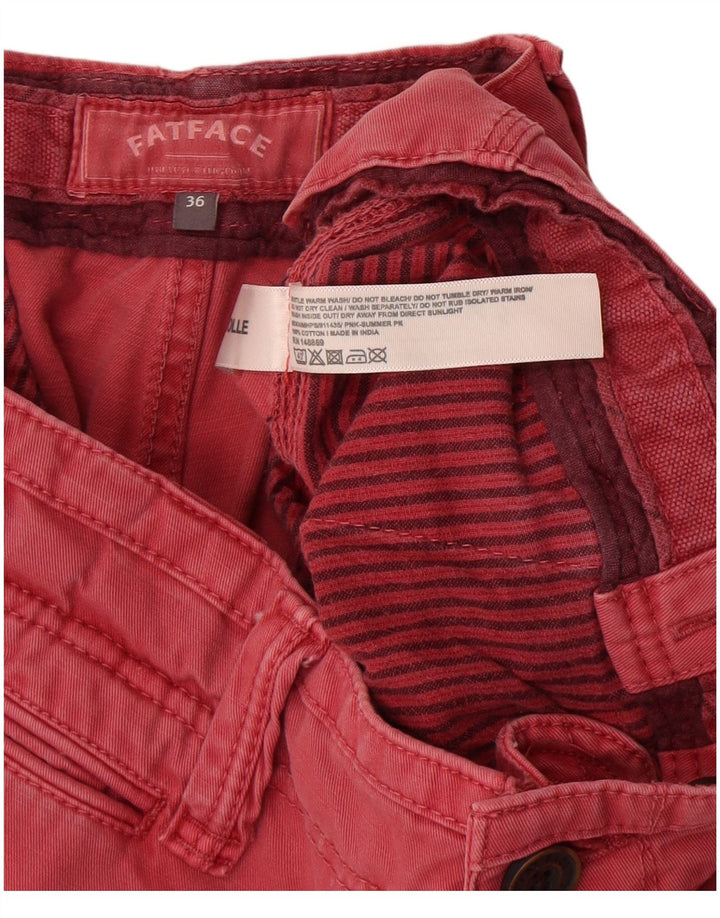 Pantalones cortos chinos para hombre Fat Face W36 Algodón rojo grande
