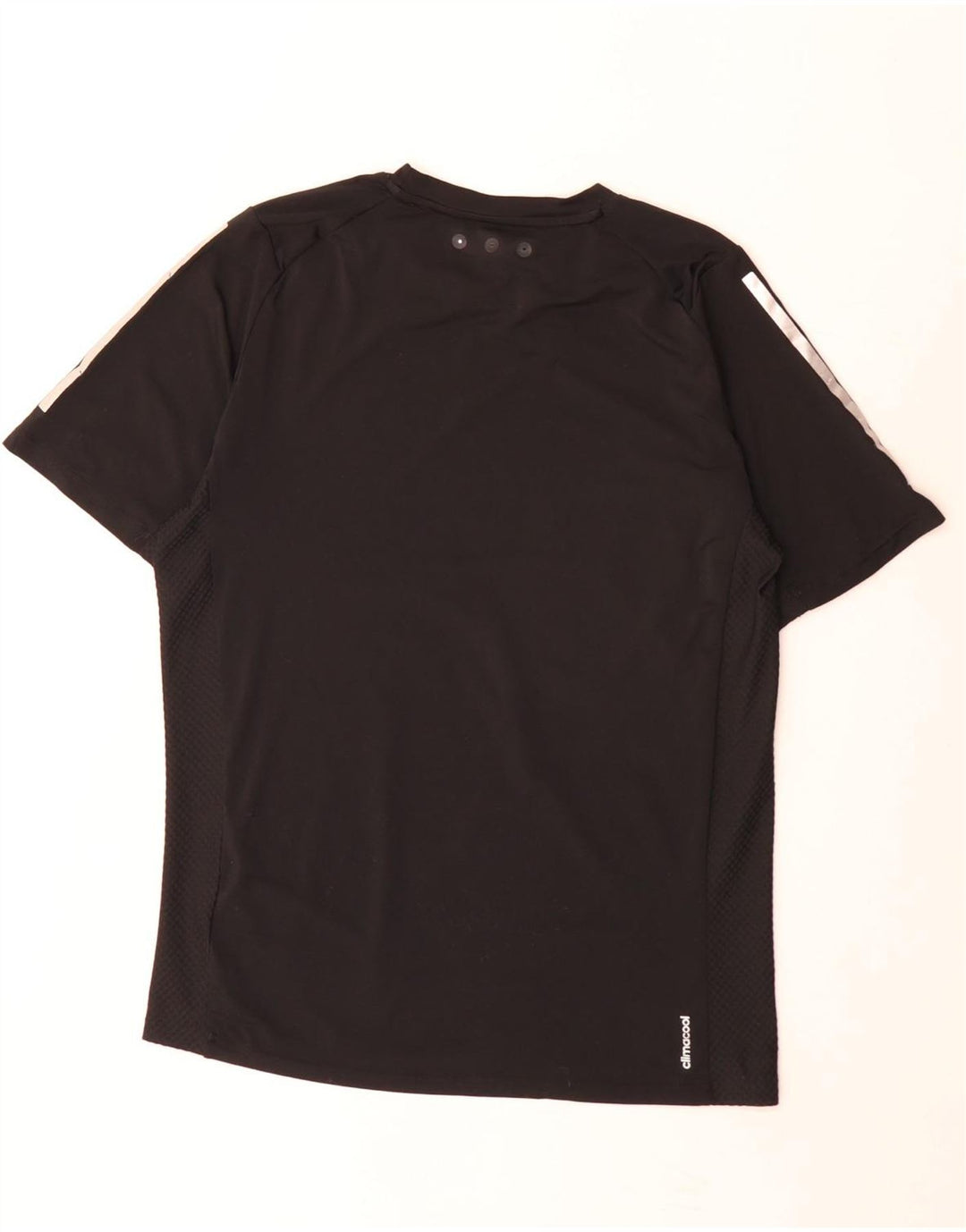 Adidas Mens Climacool Camiseta Top Pequeño Negro Poliéster