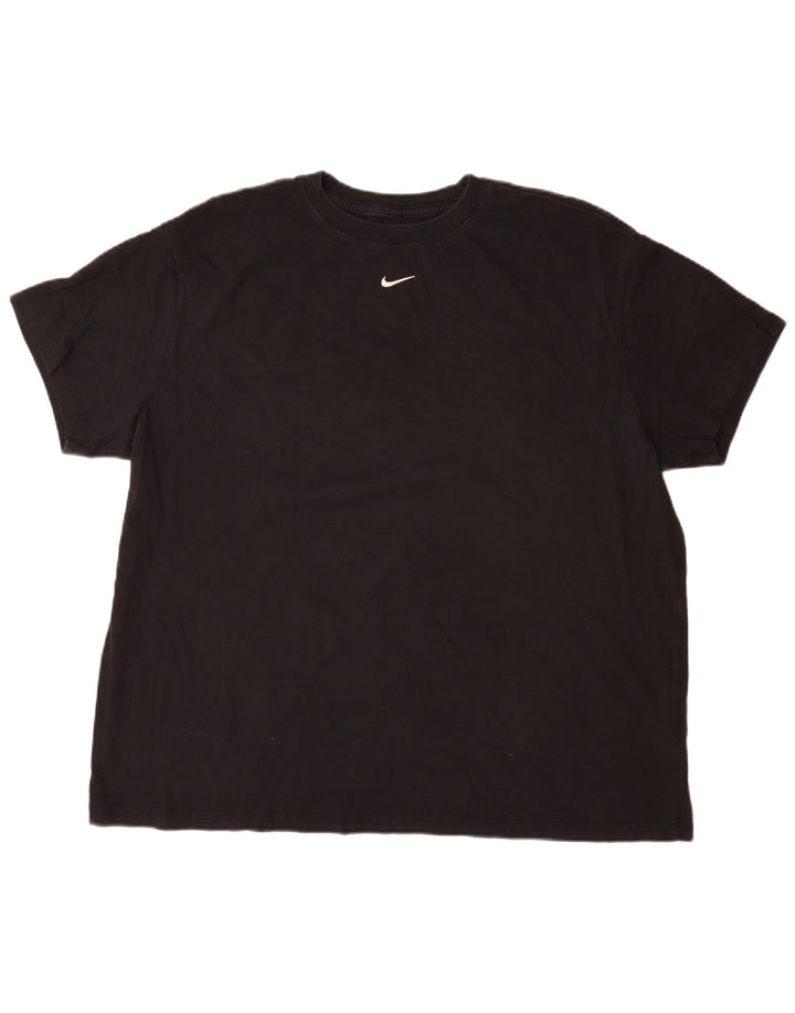 Nike Camiseta holgada para hombre XL Algodón negro