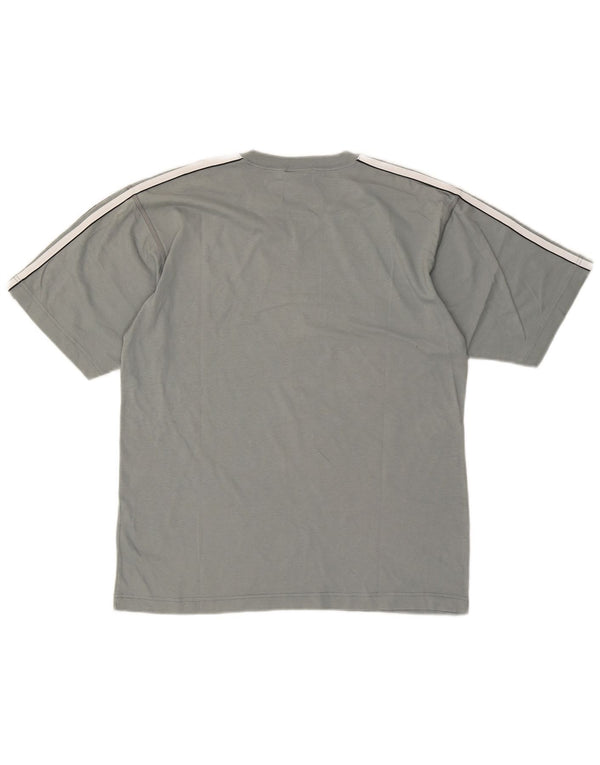Adidas Camiseta Hombre Top UK 36/38 Small Gris Algodón