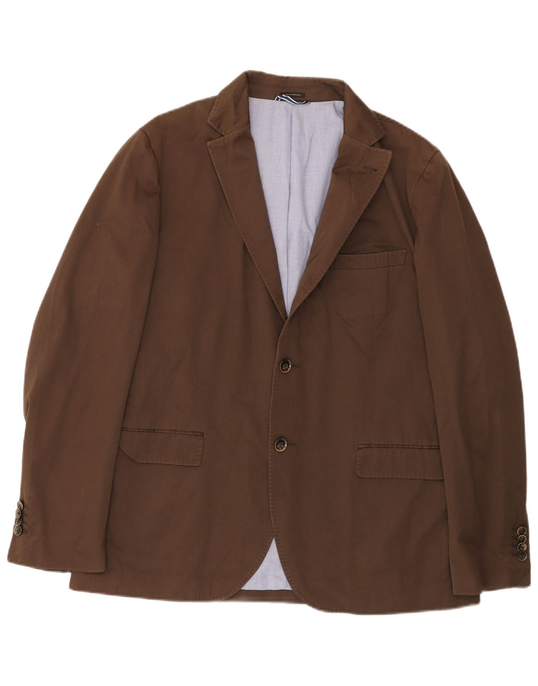 Massimo Dutti Chaqueta Blazer De 2 Botones Hombre EU 54 XL Marrón Algodón