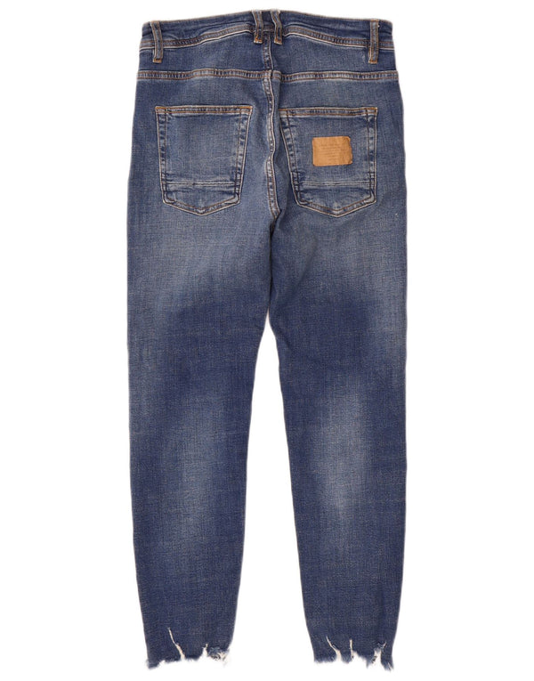 Zara Jeans ajustados desgastados para hombre EU 38 Small W30 L26 Algodón azul